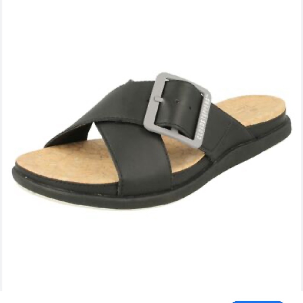 Clarks Women's Black Cloudstepper Slide Sandals W… - image 1